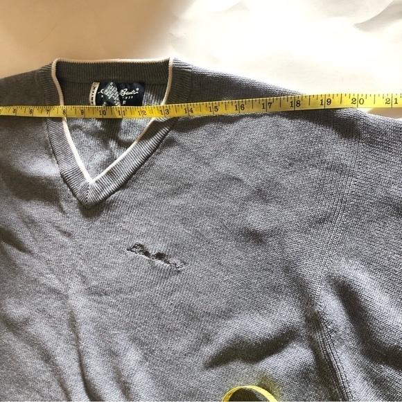 Eddie Bauer Golf Men’s EBTEK  Ribbed V-Neck Long Sleeve pullover Sweater Size M - Picture 6 of 11